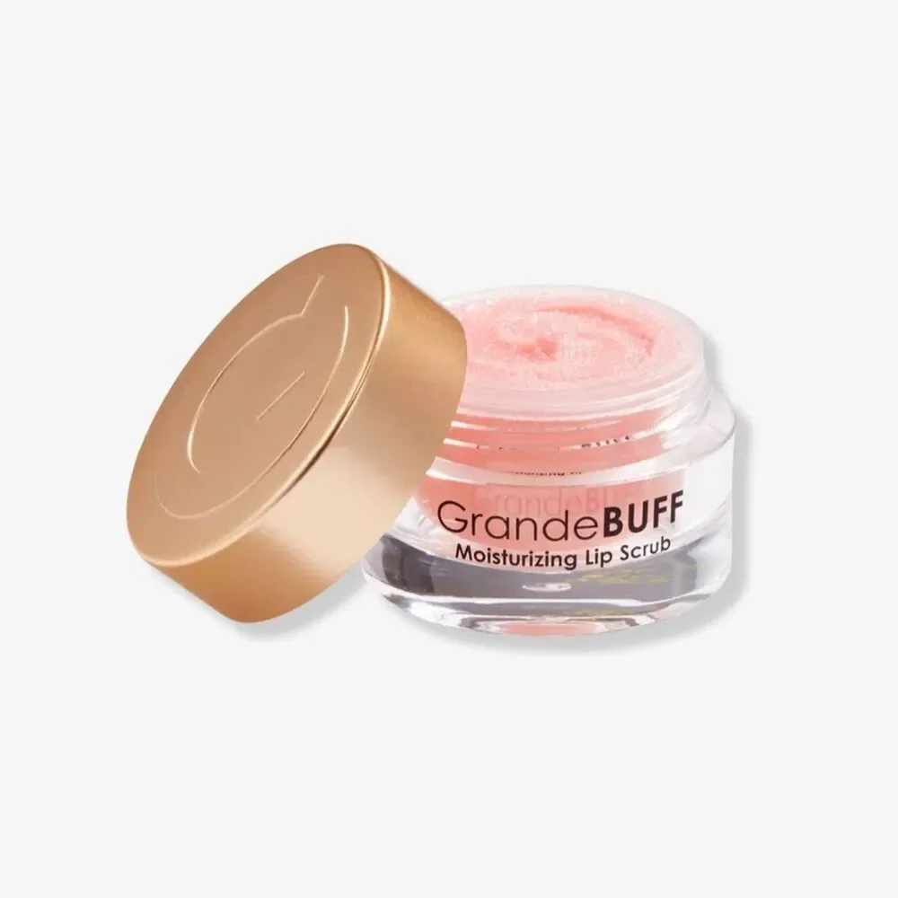 Grande Cosmetics GrandeBUFF Moisturizing Lip Scrub Strawberries Cream New Fresh